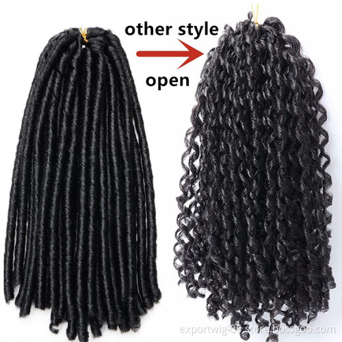 Soft Faux Locs Crochet Hair Soft Locs Hair Twist Braiding Crochet Hair Thick African Dreadlocks For Girls Synthetic Fiber